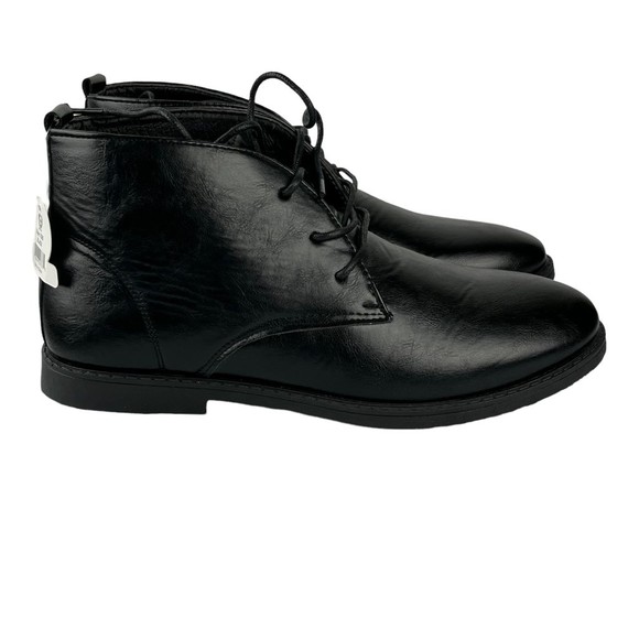 P&W New York Mens Chukka Boots 7080 Black Leather‎ Lace Up Pull Tab EUR 43 9 main image 11